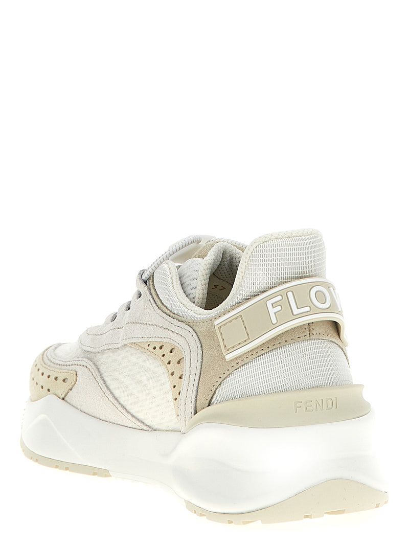 Baskets athlétiques Fendi en polyester blanc
