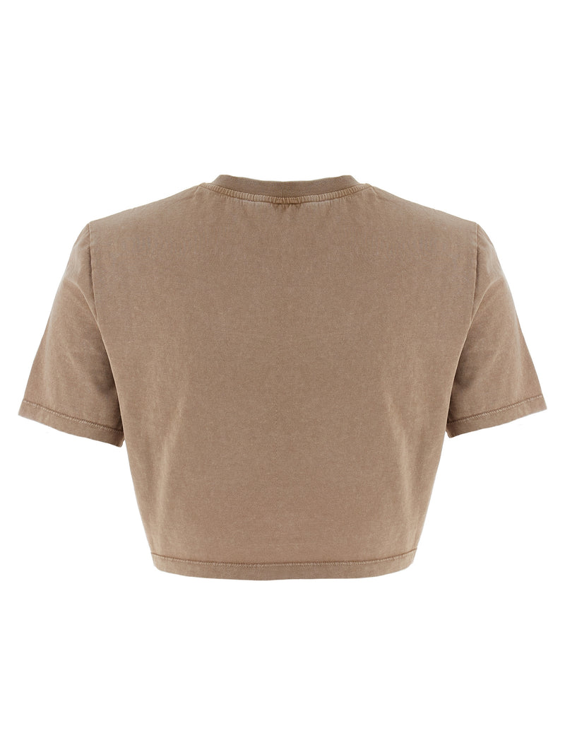 T-shirt en coton marron Fendi