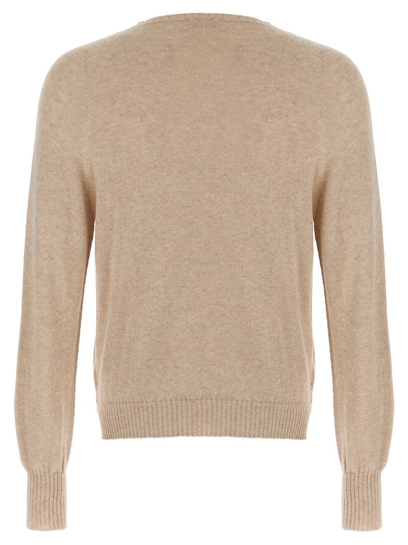 MA'RY'YA Beige Cotton Cardigan