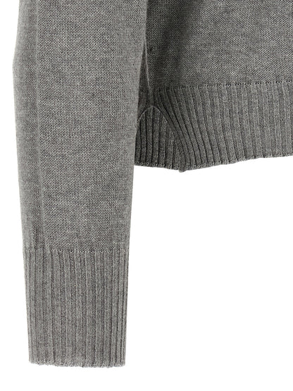 MA'RY'YA Gray Cotton Cardigan