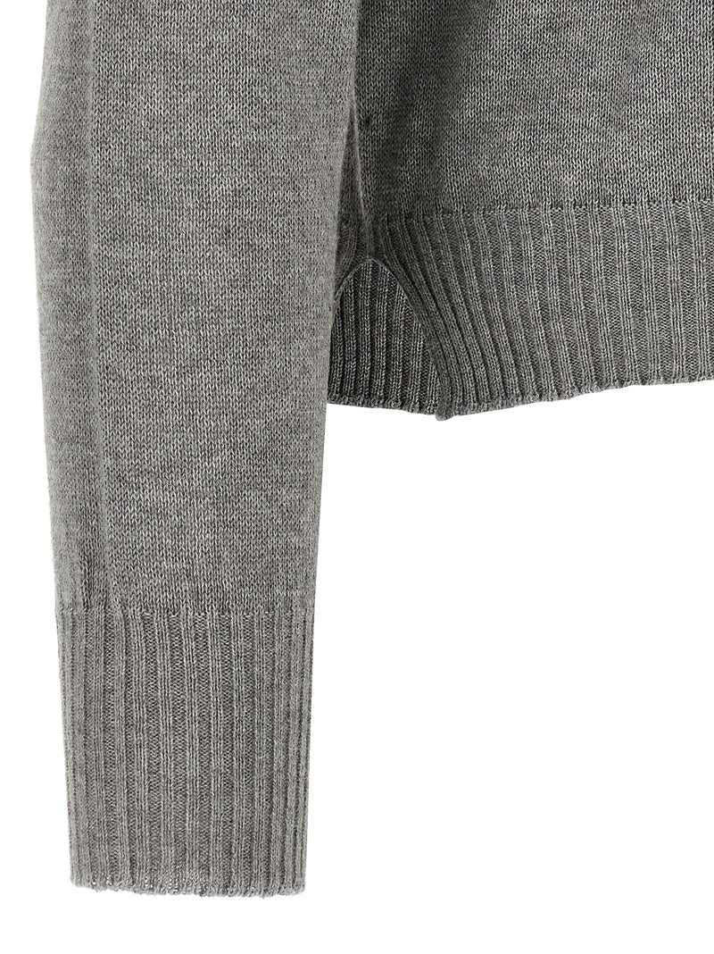 MA'RY'YA Gray Cotton Cardigan
