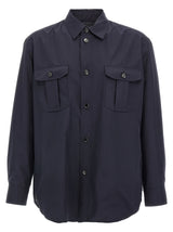 Veste en soie bleue Brioni