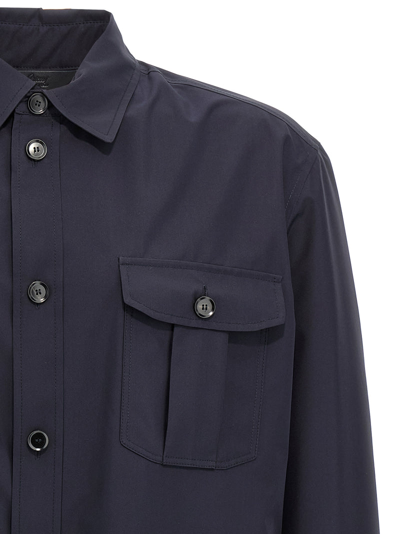 Veste en soie bleue Brioni