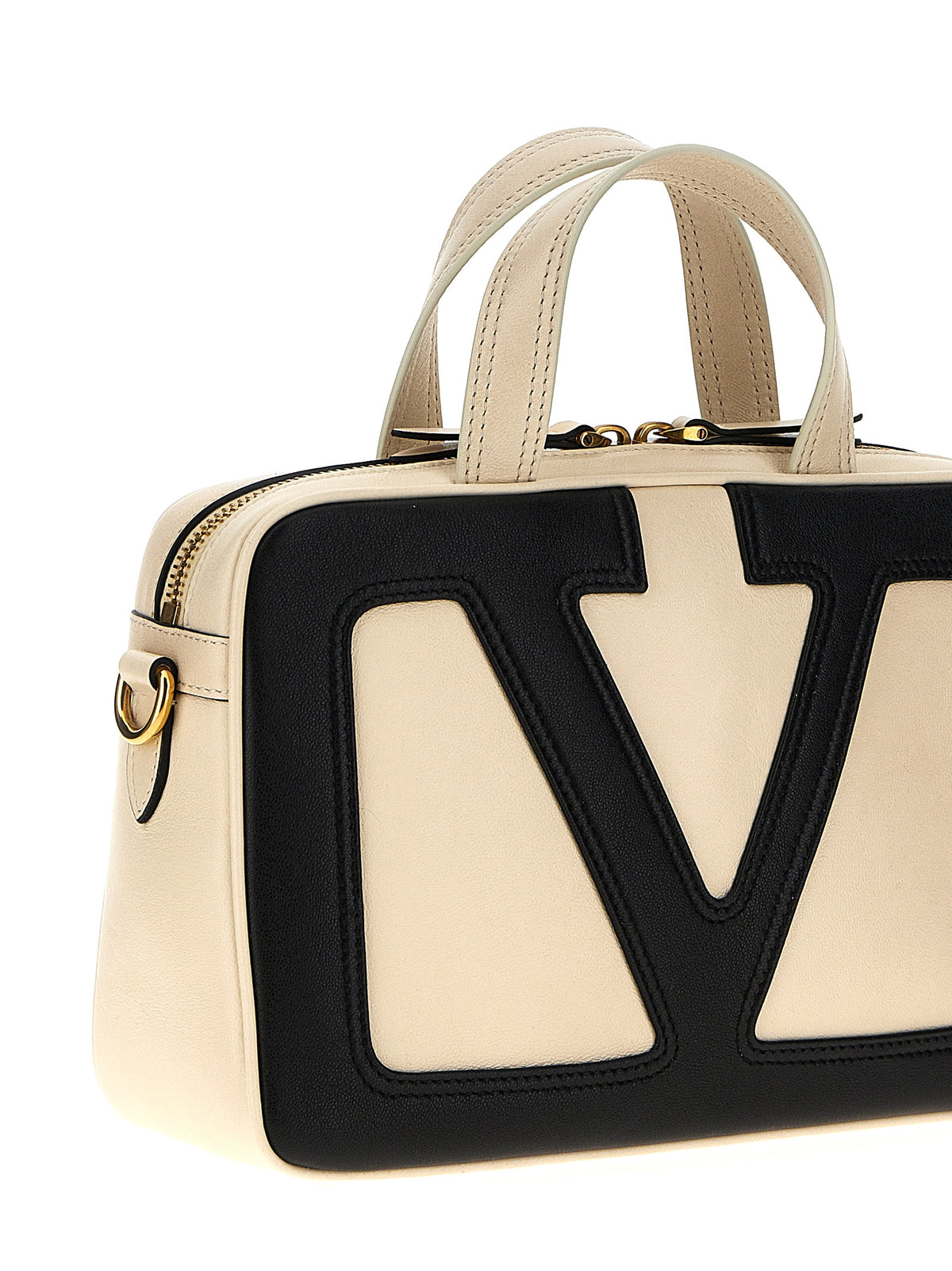 Valentino Garavani Bicolor Lamb Leather Handbag - Viva Superstar
