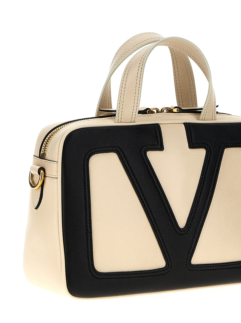 Valentino Garavani Bicolor Lamb Leather Handbag - Viva Superstar