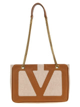 Valentino Garavani Beige Cotton Tote Bag - Viva Superstar