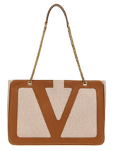 Valentino Garavani Medium ‘Viva Superstar’ Beige Tote Bag