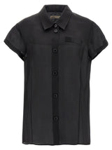 Khaite Black Silk Blouse