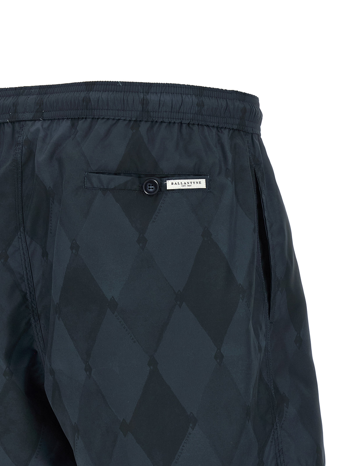 Ballantyne Blue Polyester Swim Shorts for Men