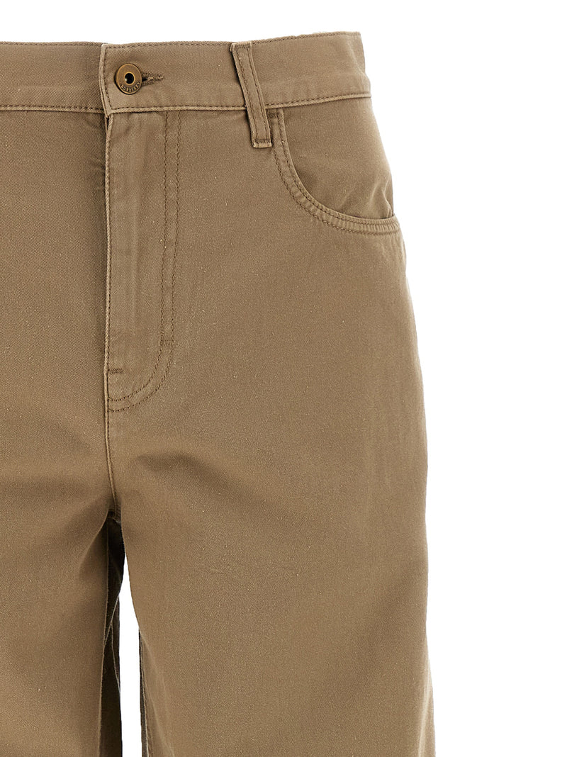 Burberry Beige Cotton Casual Pants for Men