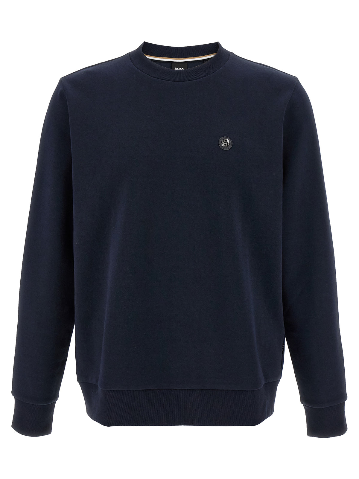 Sweat-shirt en coton bleu Hugo Boss