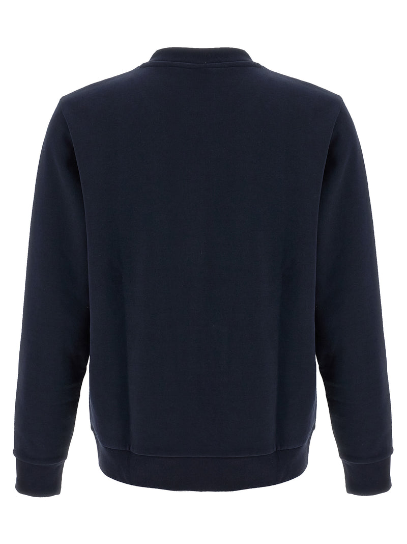 Sweat-shirt en coton bleu Hugo Boss