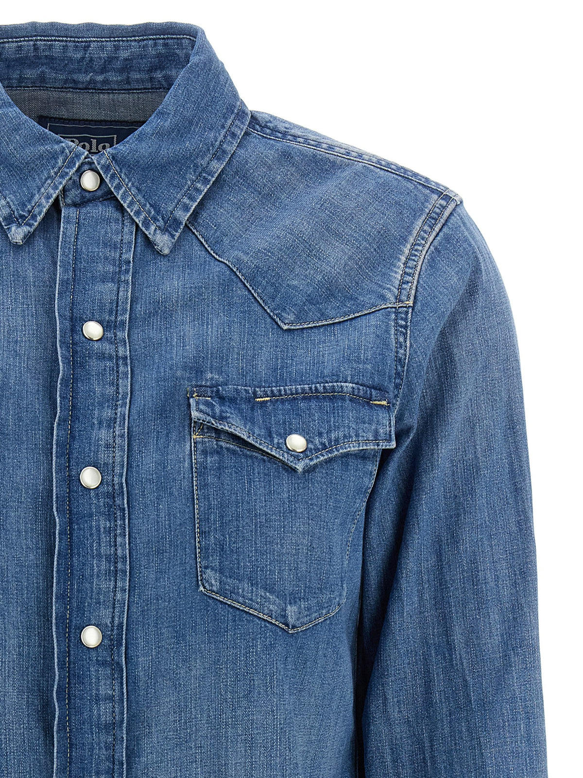 Polo Ralph Lauren Blue Cotton Blouse - Timeless Style