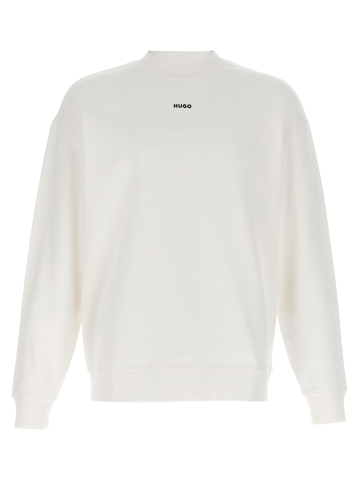 Hugo Boss White Cotton Sweatshirt