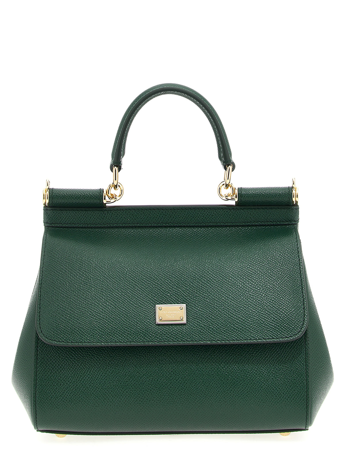 Sac à main bicolore en cuir de veau Dolce & Gabbana