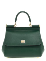 Sac à main bicolore en cuir de veau Dolce & Gabbana