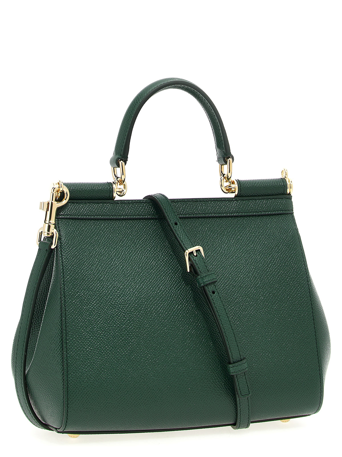 Sac à main bicolore en cuir de veau Dolce & Gabbana