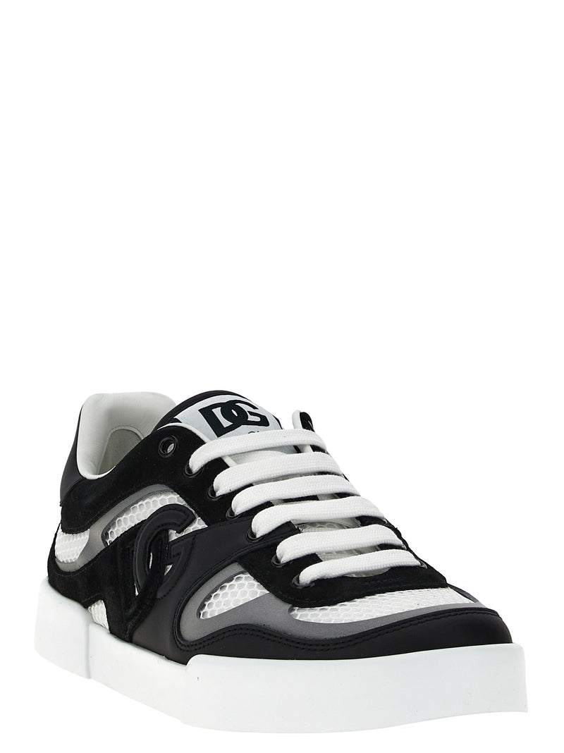 Dolce & Gabbana Bicolor Calfskin Sneakers for Men