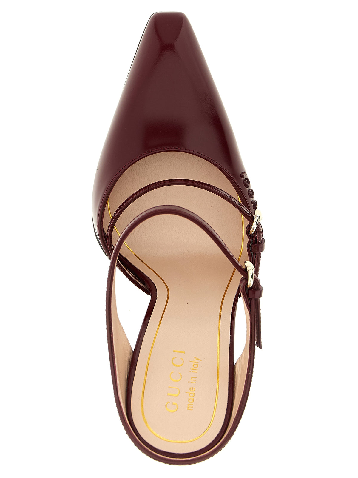 Sandales compensées en cuir multicolore Gucci