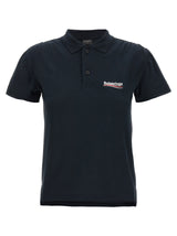 Balenciaga Blue Cotton Polo Shirt