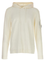 C.P. Company White Cotton Sweatshirt