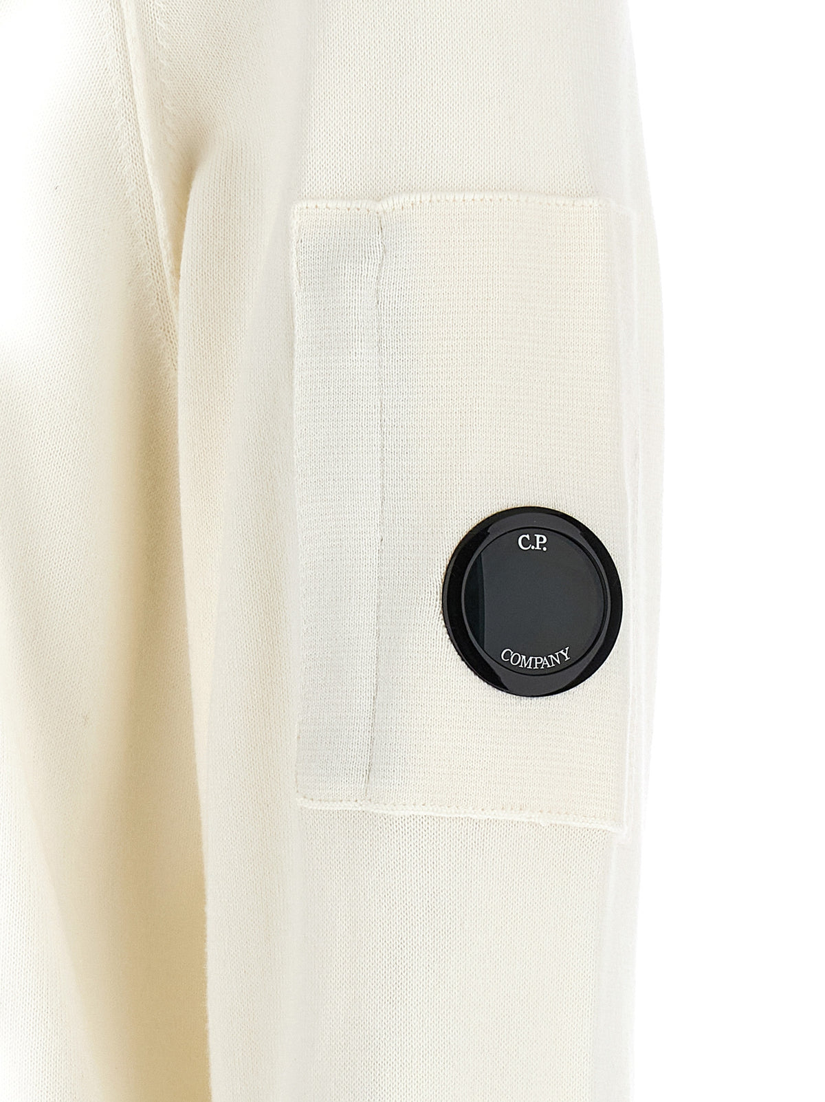 C.P. Company White Cotton Sweatshirt