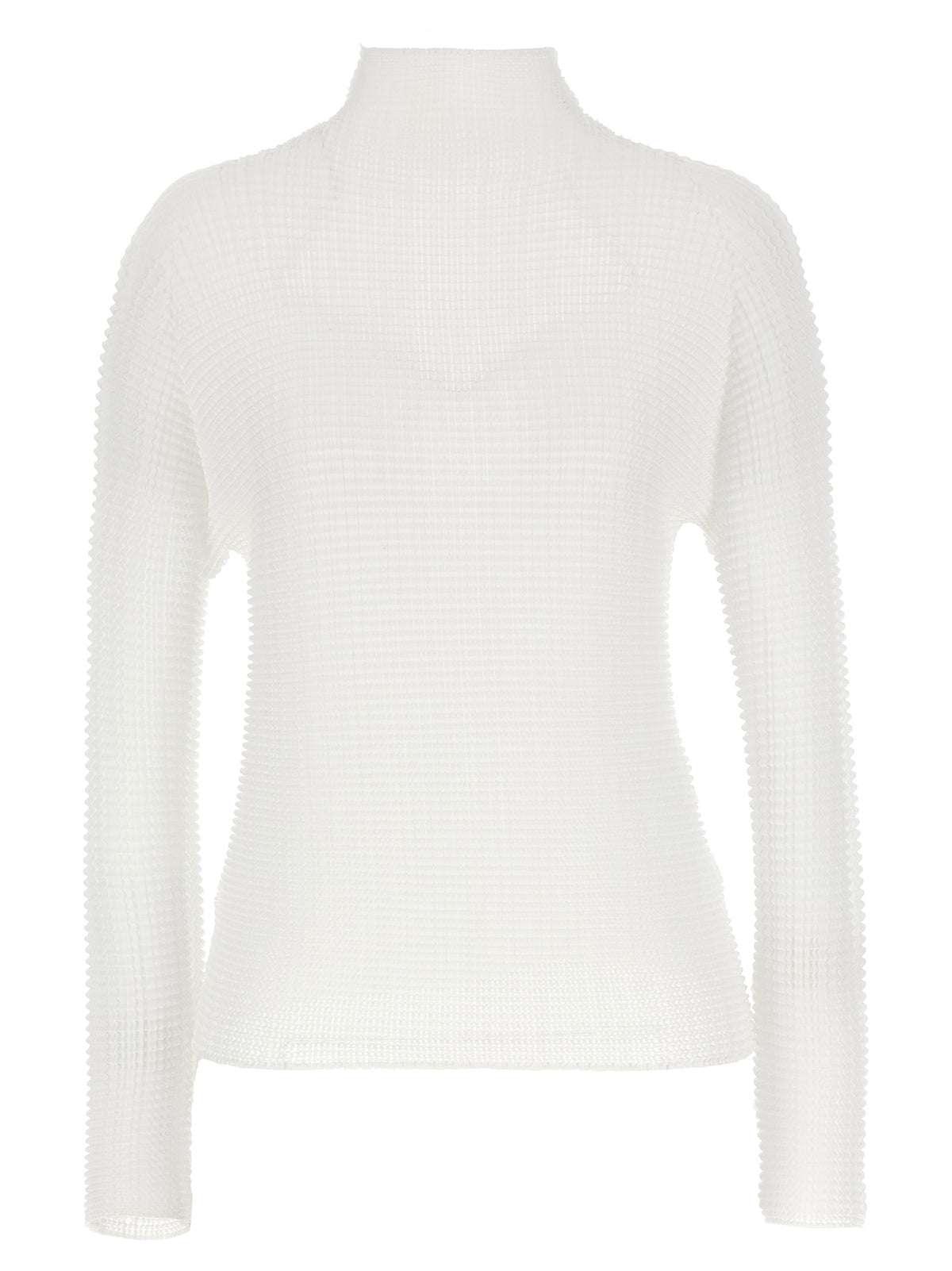 Chemisier Issey Miyake en polyester blanc