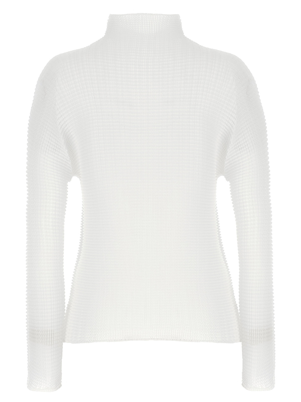 Chemisier Issey Miyake en polyester blanc