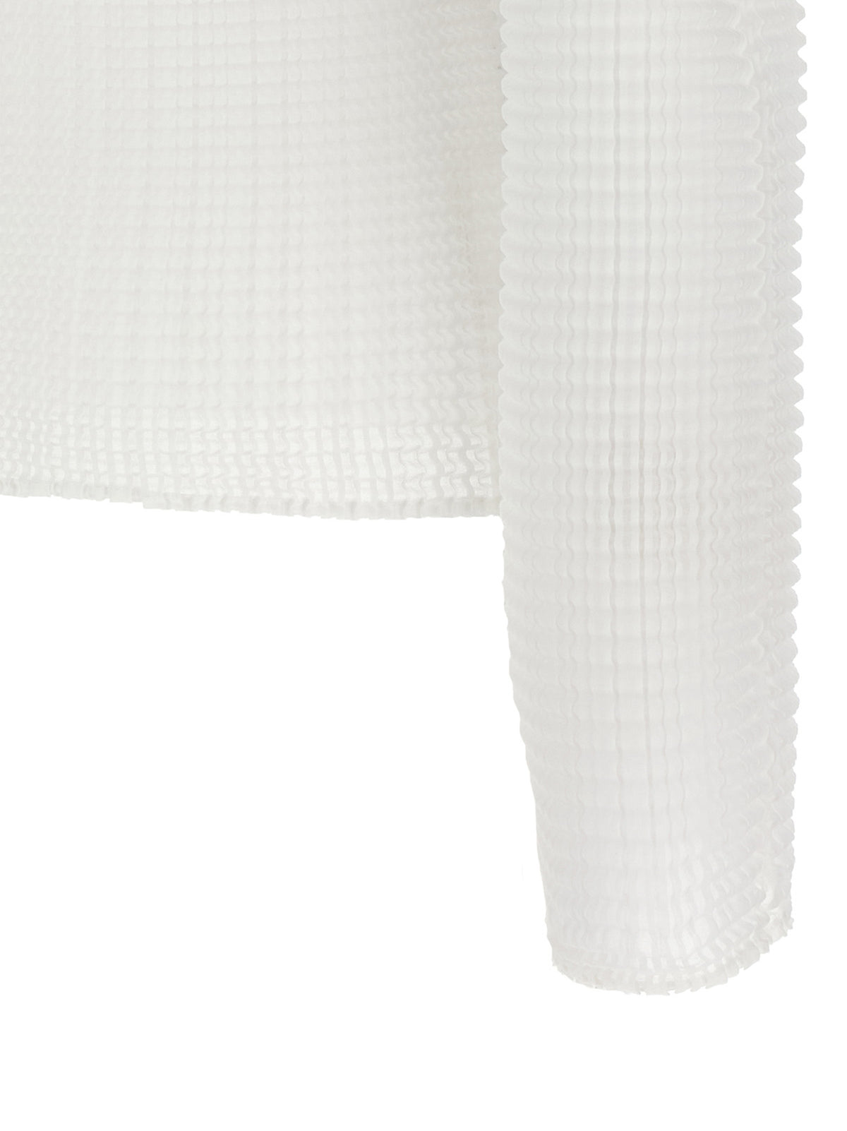 Chemisier Issey Miyake en polyester blanc