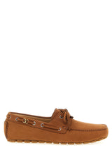 Valentino Garavani Brown Calfskin Slip-On Loafers