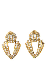 Valentino Garavani Gold Brass Earrings - Poetique Des Gouttes