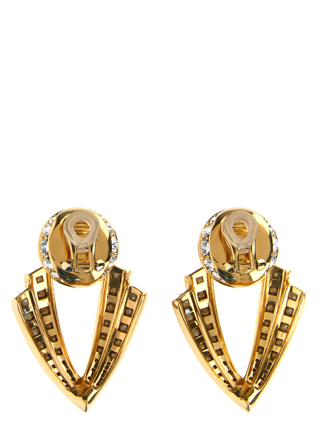 Valentino Garavani Gold Brass Earrings - Poetique Des Gouttes