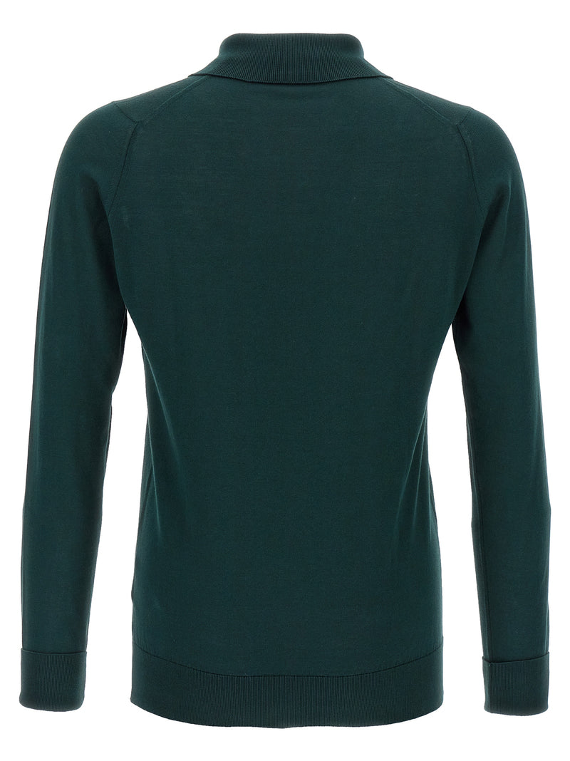 JOHN SMEDLEY Bicolor Cotton Polo Shirt