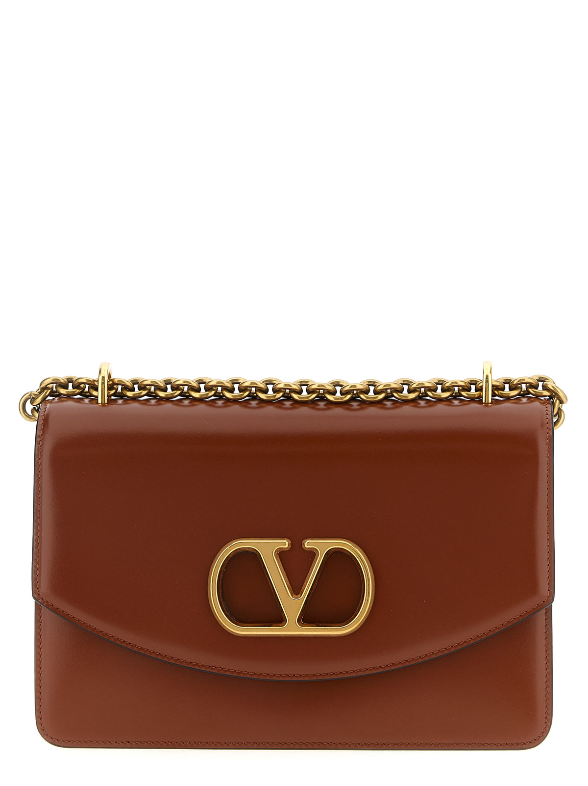 Valentino Garavani Brown Calfskin Shoulder Bag - Vain Model