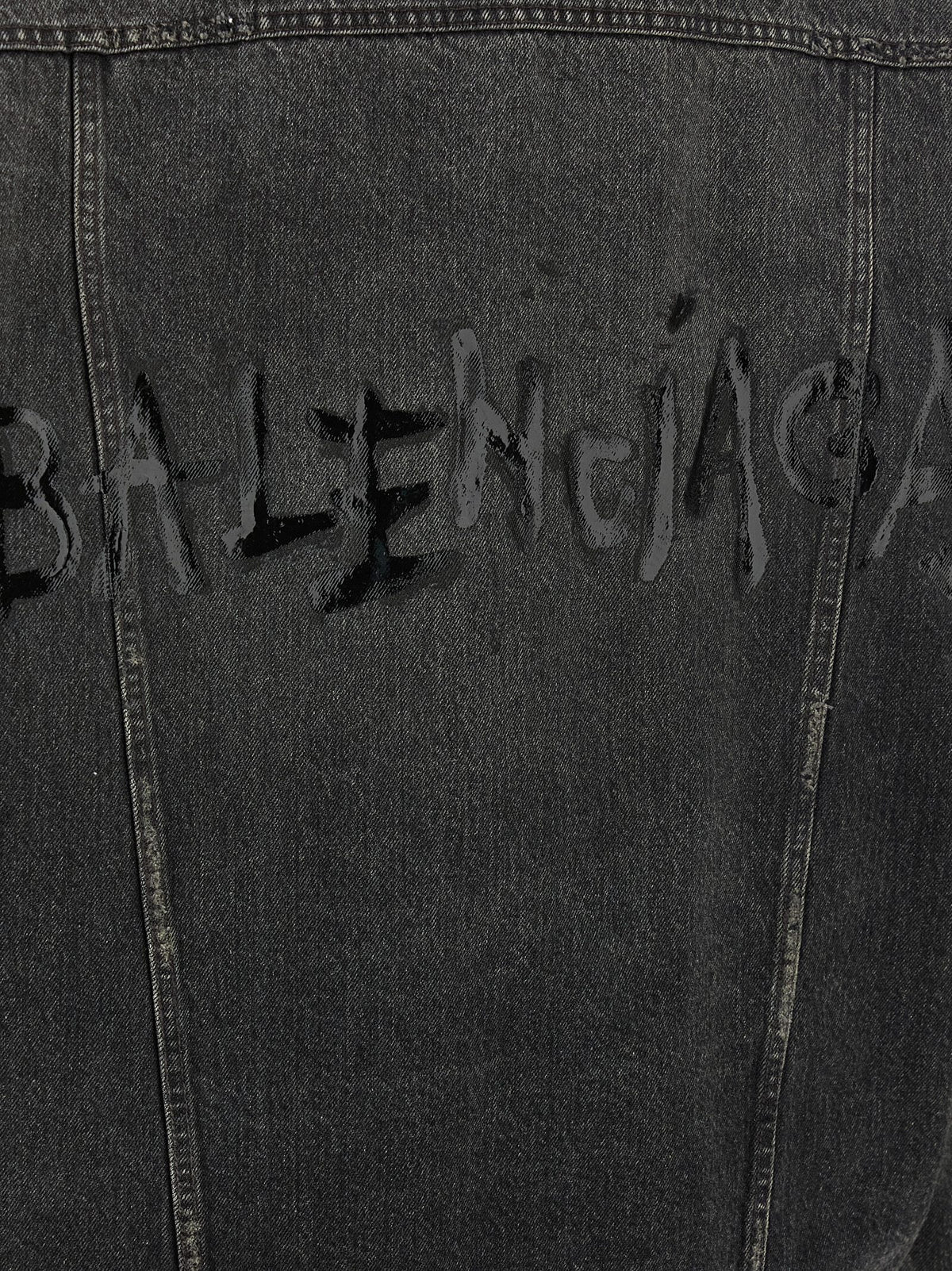 Balenciaga Gray Cotton Denim Jacket