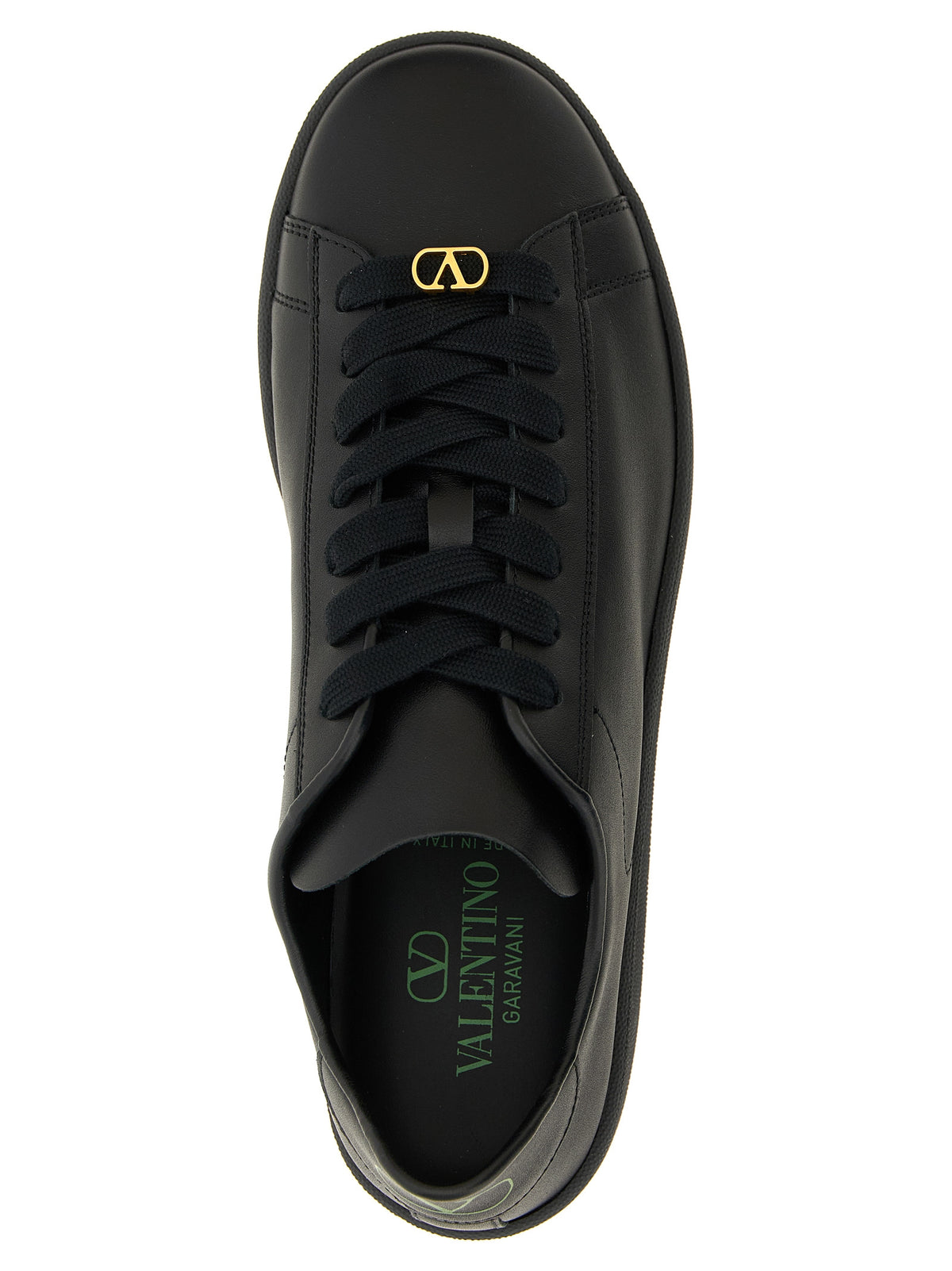Valentino Garavani Black Calfskin Low Top Sneakers