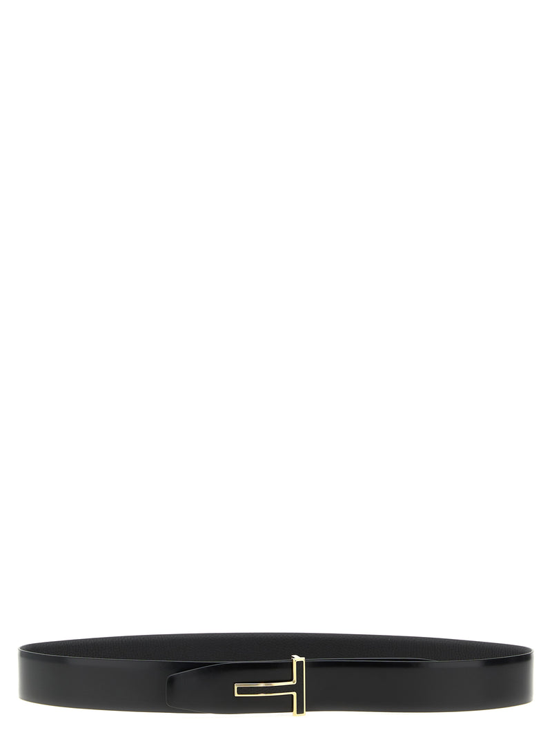 Ceinture Tom Ford en veau noir