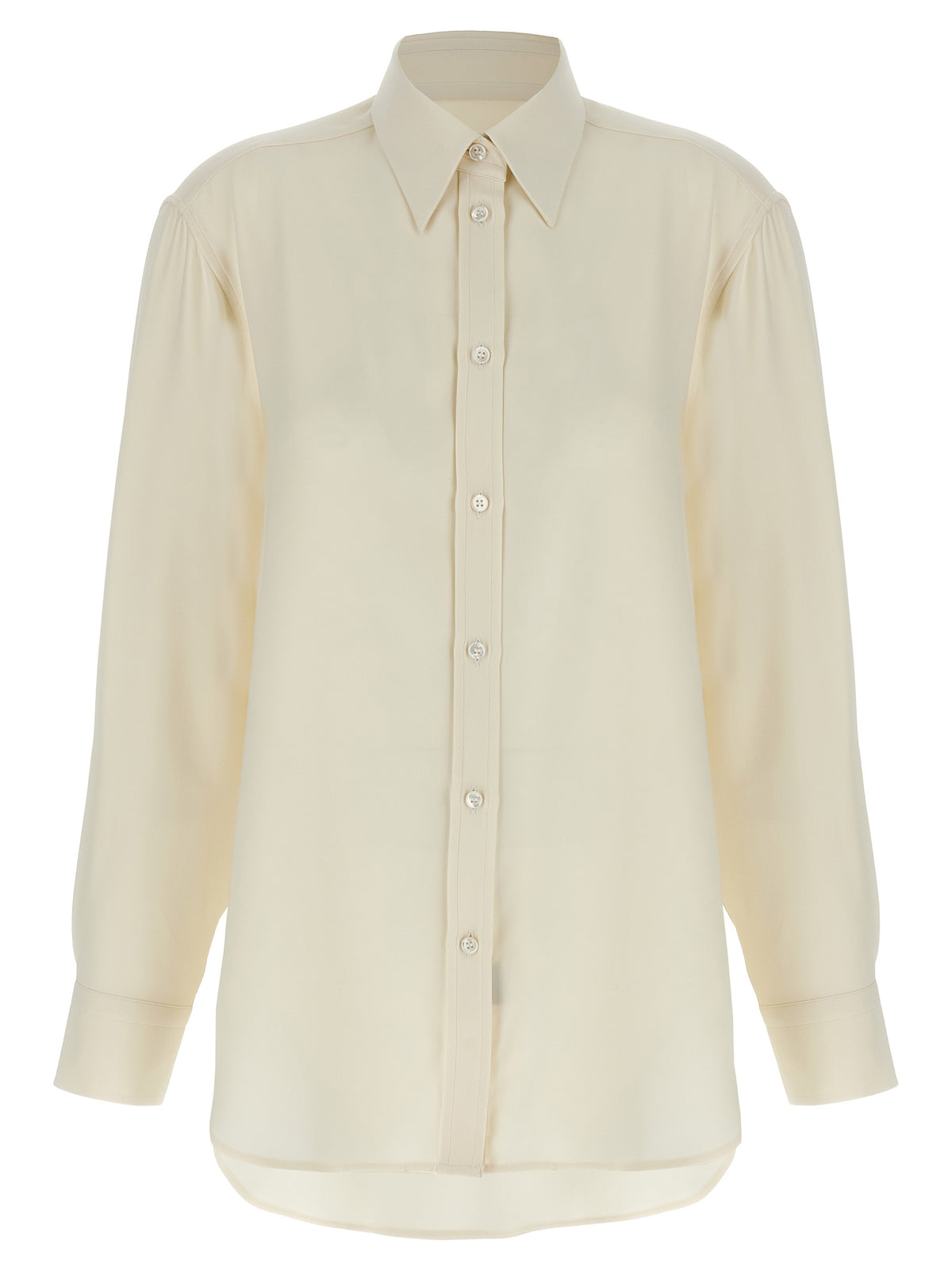 Brioni White Silk Blouse