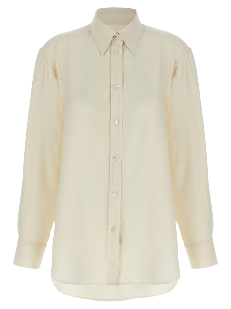 Brioni White Silk Blouse