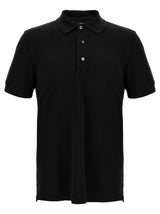 Polo noir en lyocell Tom Ford