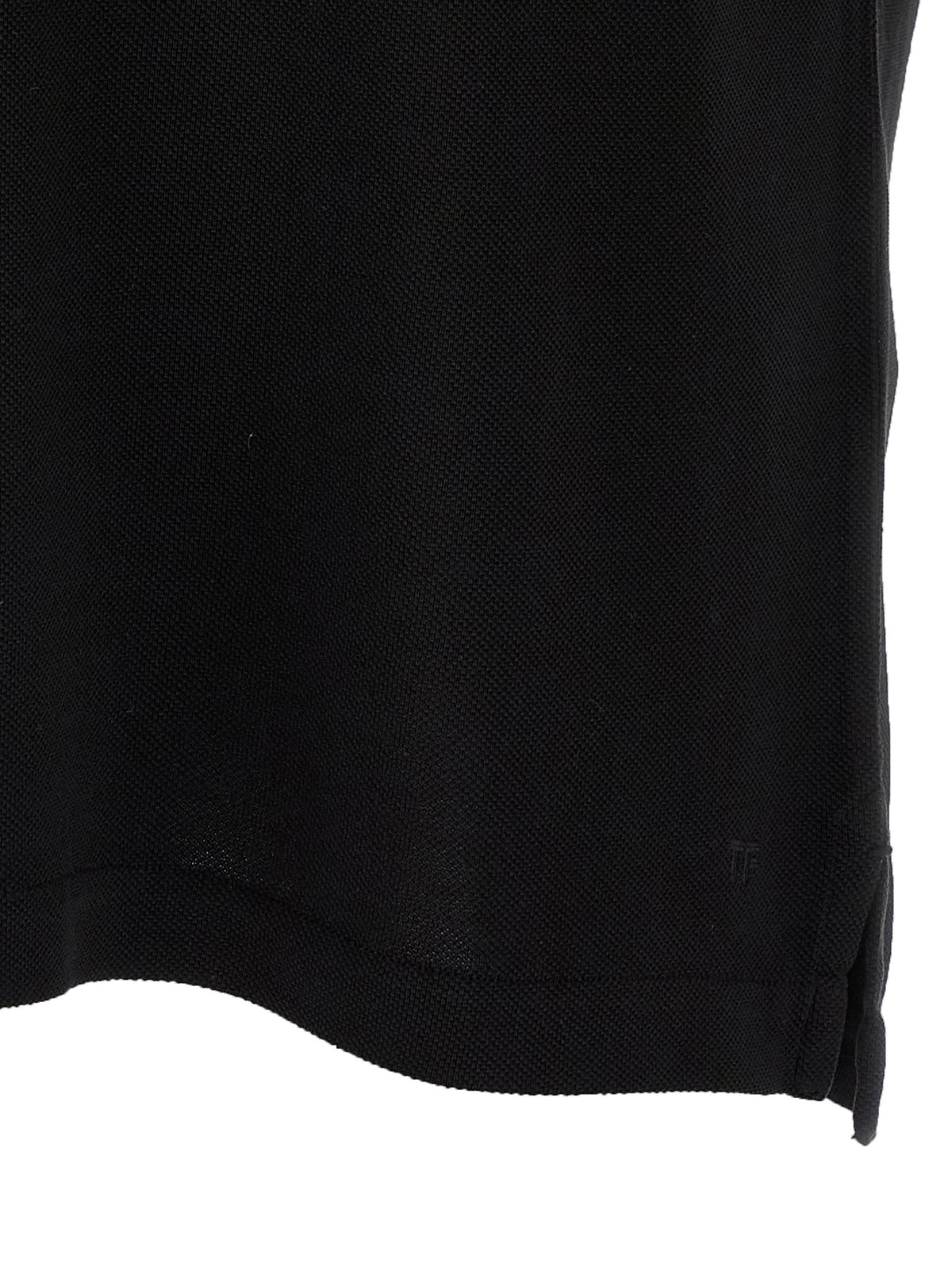 Polo noir en lyocell Tom Ford