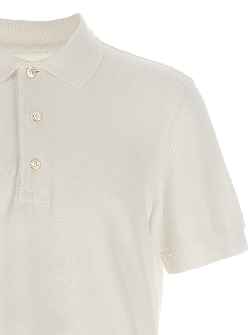 Polo Tom Ford blanc en lyocell