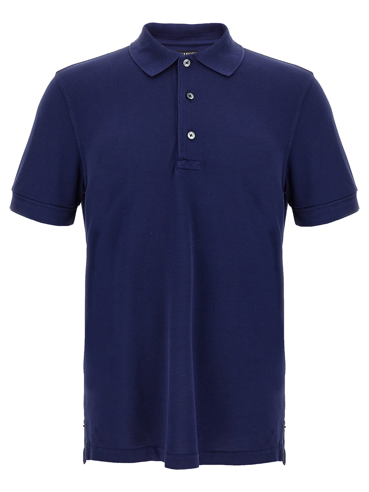 Polo Tom Ford bleu en Lyocell