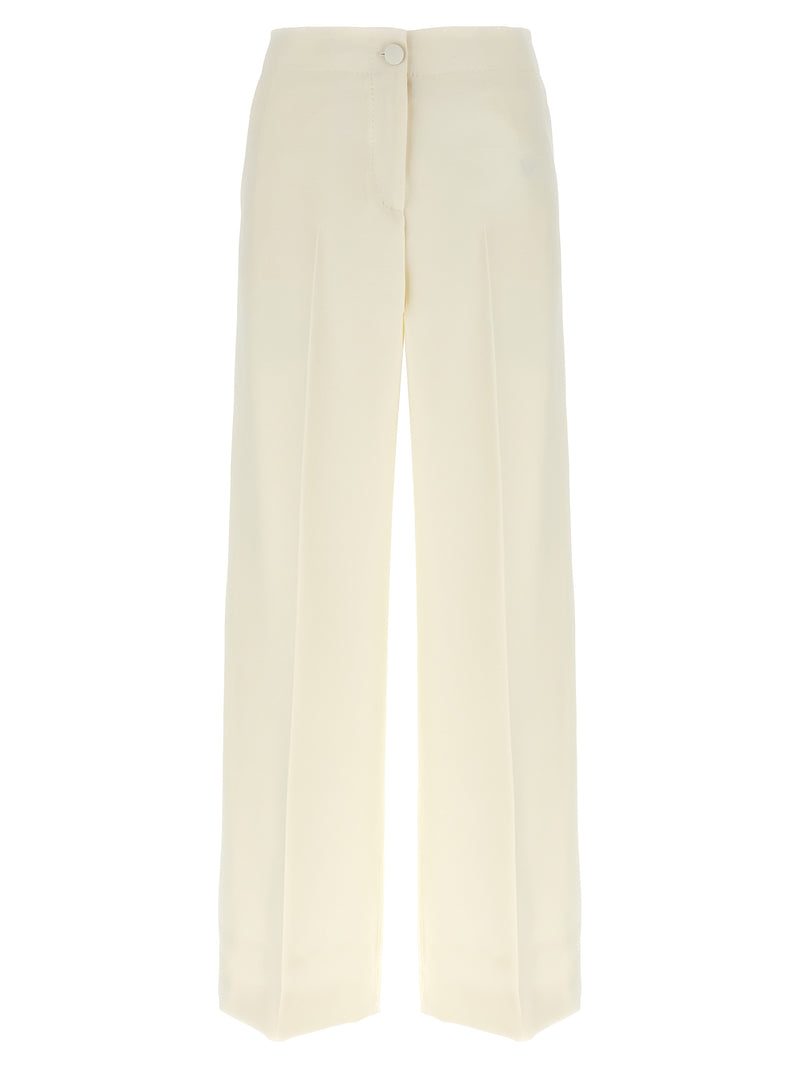 Brioni White Wool Casual Pants