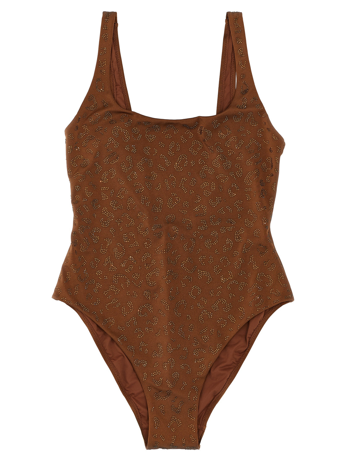 MC2 Saint Barth Lora Brown One-Piece Swimsuit