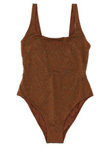 MC2 Saint Barth Lora Brown One-Piece Swimsuit