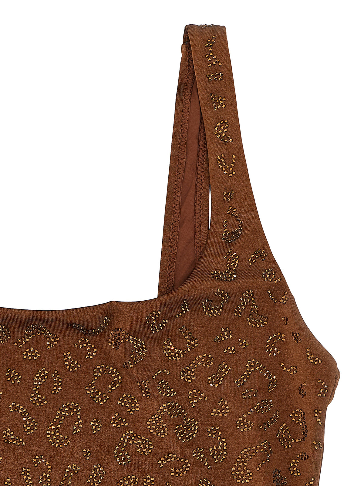 MC2 Saint Barth Lora Brown One-Piece Swimsuit