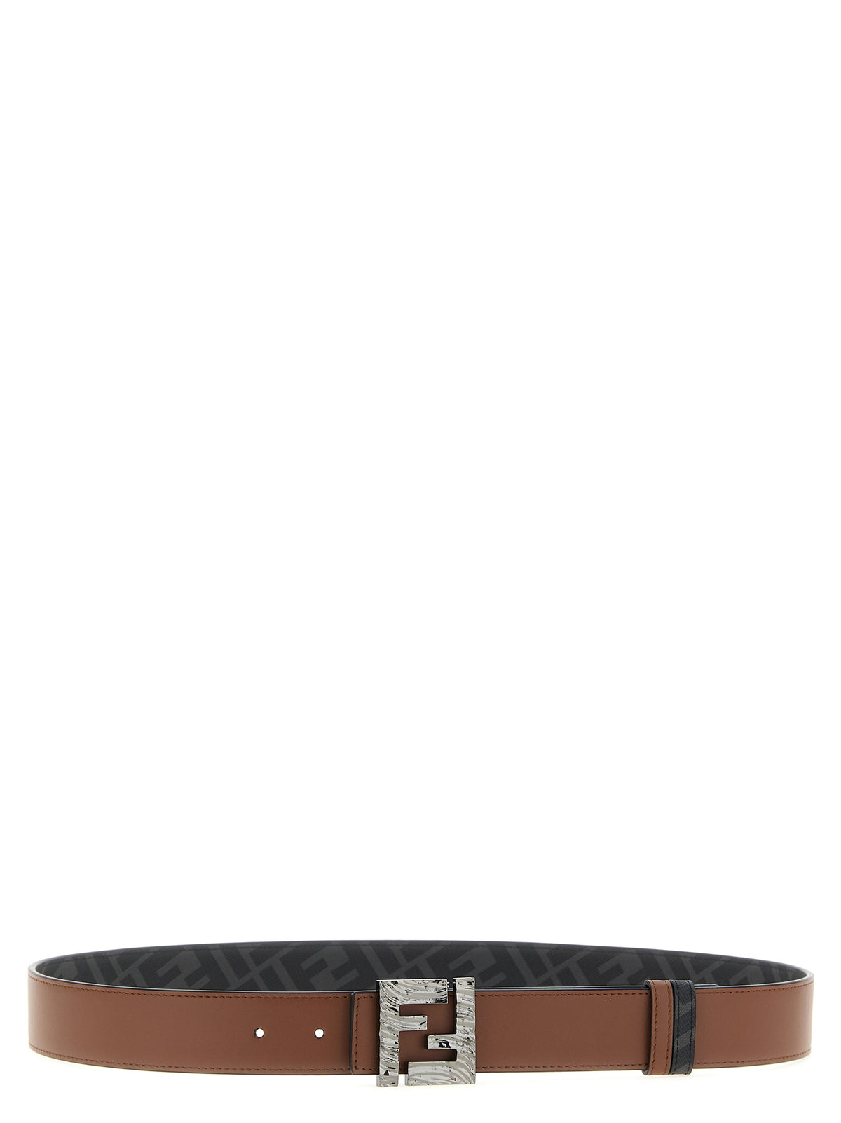 Fendi Multicolor Calfskin Regular Belt - Reversible Design