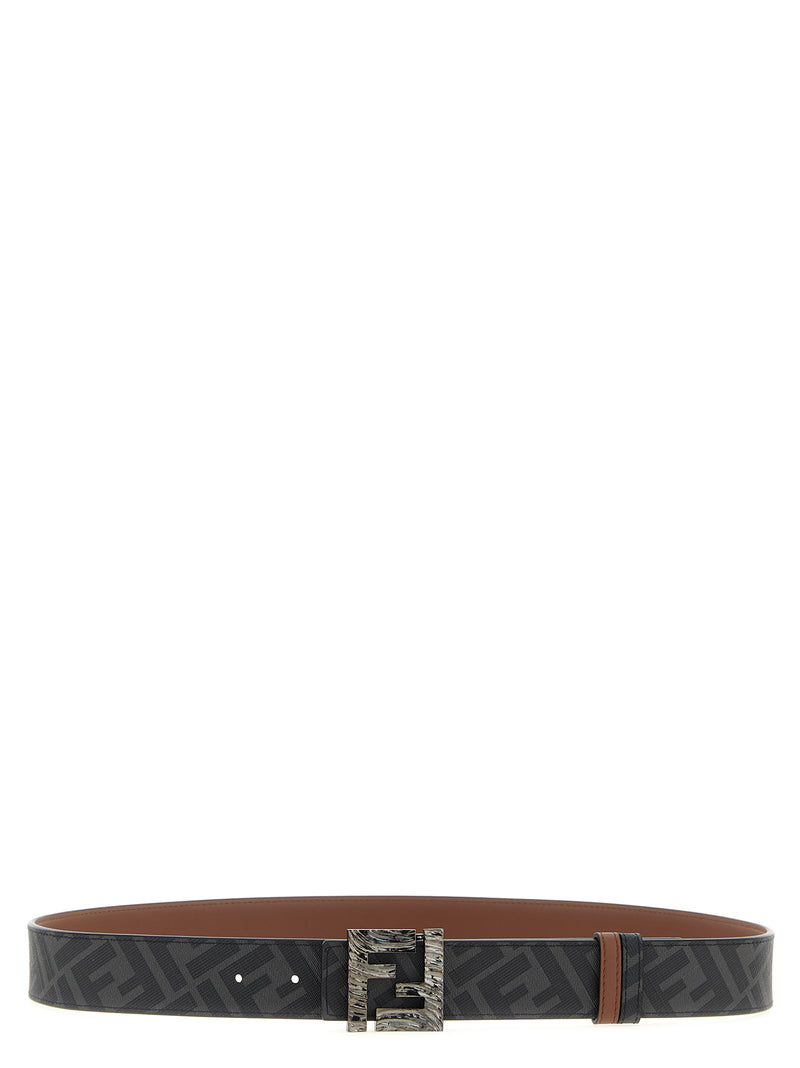 Fendi Multicolor Calfskin Reversible Belt