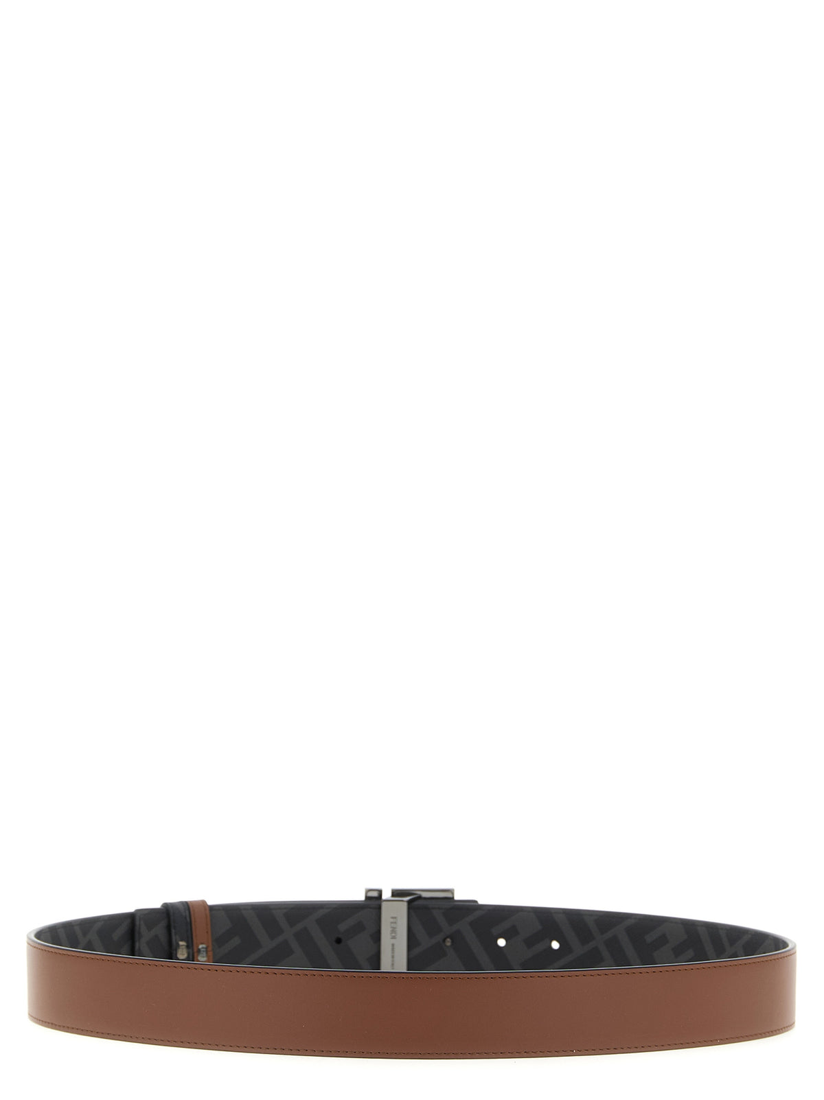 Fendi Multicolor Calfskin Regular Belt - Reversible Design